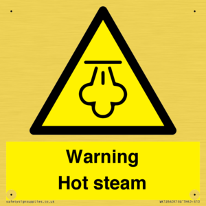 Warning Hot steam